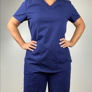 Navy Blue Scrub Set